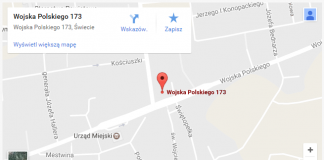 Mapa Wojska Polskiego 173 w Świeciu