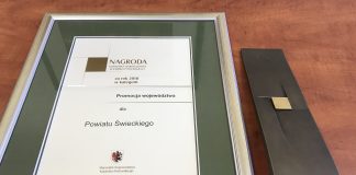 Powiat Świecki nagrodzony przez Marszałka Województwa!