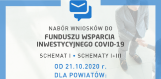 Nabór wniosków w ramach Funduszu Wsparcia Inwestycyjnego