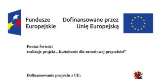 Powiat Świecki rozpoczyna realizację projektu „Kształcenie dla zawodowej przyszłości”.