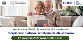 Bezpieczne płatności w Internecie dla seniorów – bezpłatne webinarium CEDUR