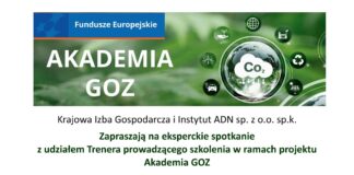 Zaproszenie dla Przedsiębiorców – bezpłatne szkolenia z zakresu gospodarki o obiegu zamkniętym (GOZ)