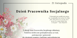 Życzenia z okazji Dnia Pracownika Socjalnego