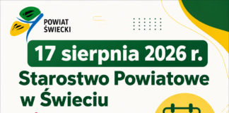 Starostwo Powiatowe w Świeciu nieczynne 17 sierpnia