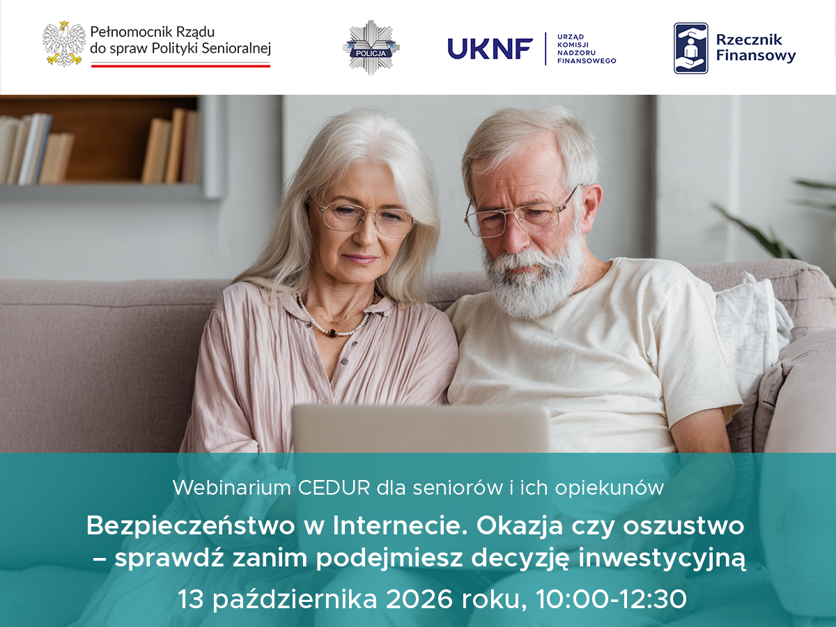 Webinarium dla seniorów